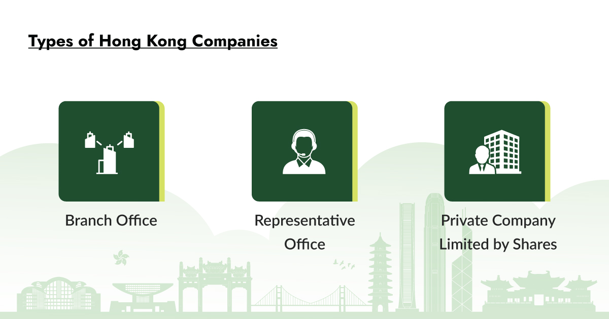 What are the types of companies in Hong Kong